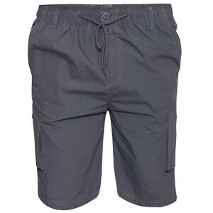 Duke Mens D555 Nick Elasticated Waist Cargo Shorts / Gray